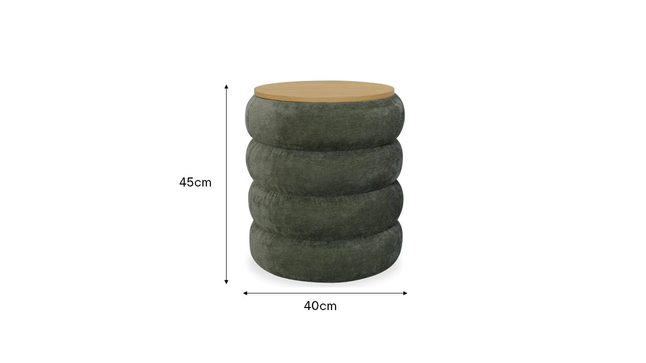 Anko Bubble Ottoman with Storage - Green 6 of 6