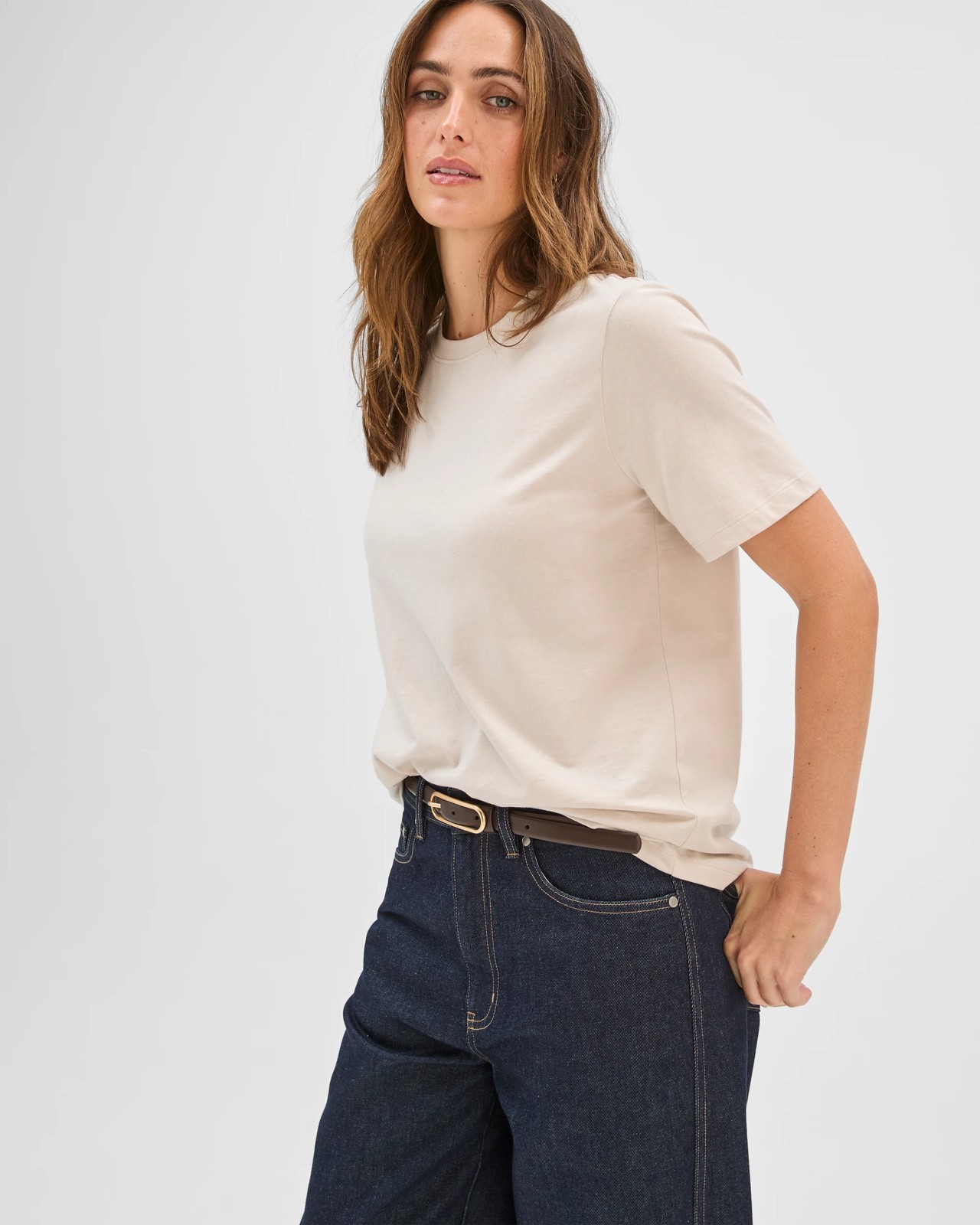 Australian Cotton Classic T-Shirt - Pumice 5 of 6