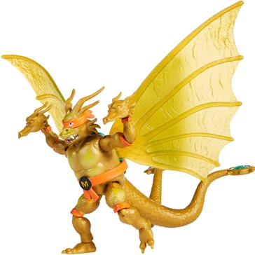 Teenage Mutant Ninja Turtles x Godzilla Figures - Michelangelo x King Ghidorah