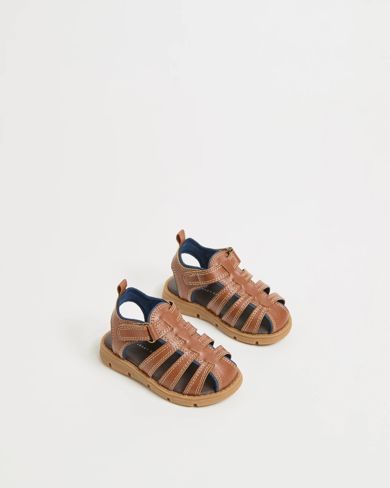 First Walker/Junior Caged Sandals - Tan 2 of 3