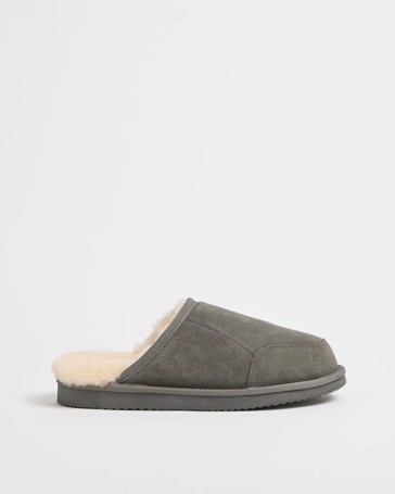 Australian Design Sheepskin and Leather Slipper Scuff