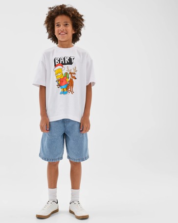 Licensed The Simpsons Australian Cotton Oversized Christmas T-Shirt