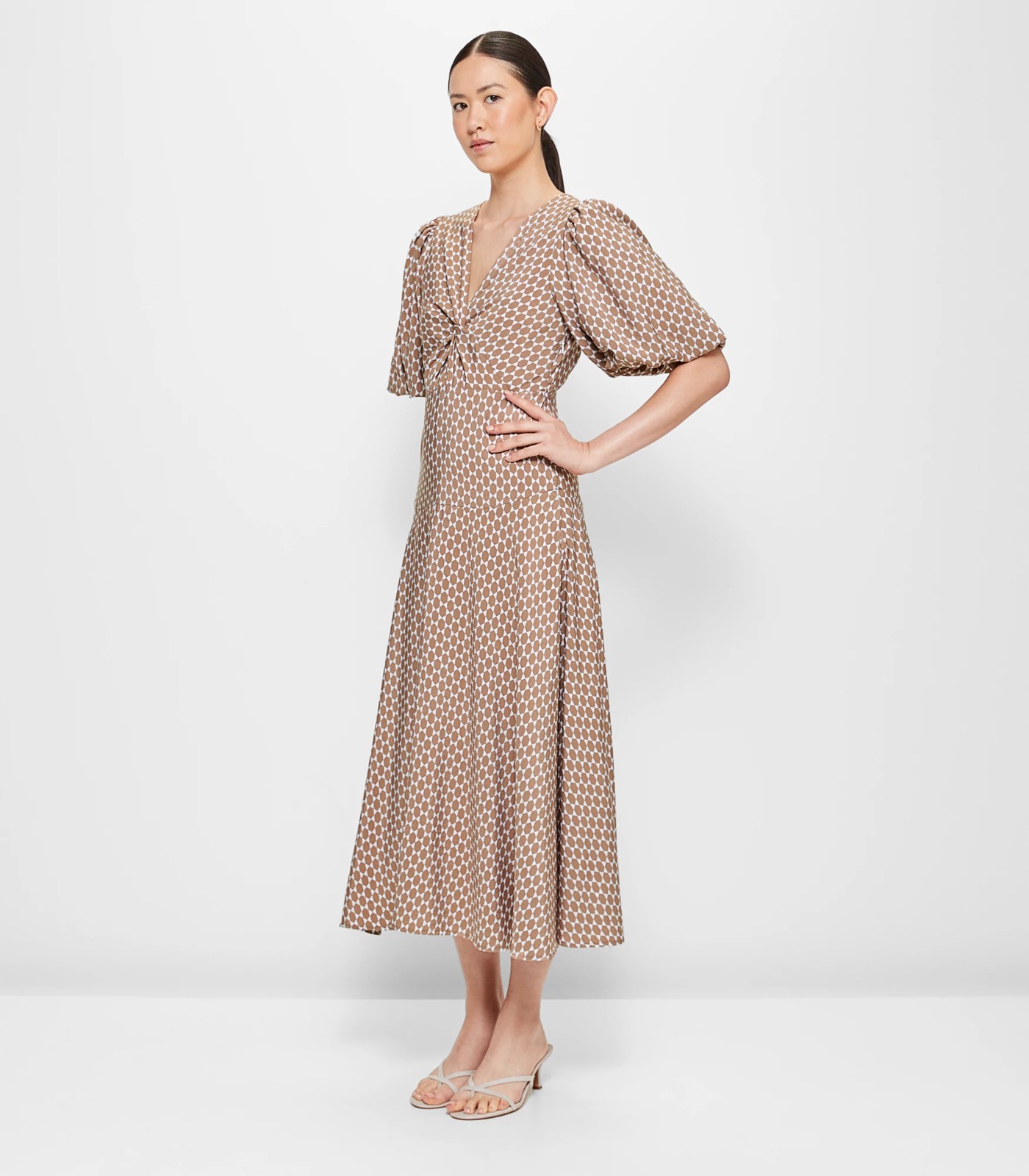 Twist Front Midi Dress - Preview | Target Australia