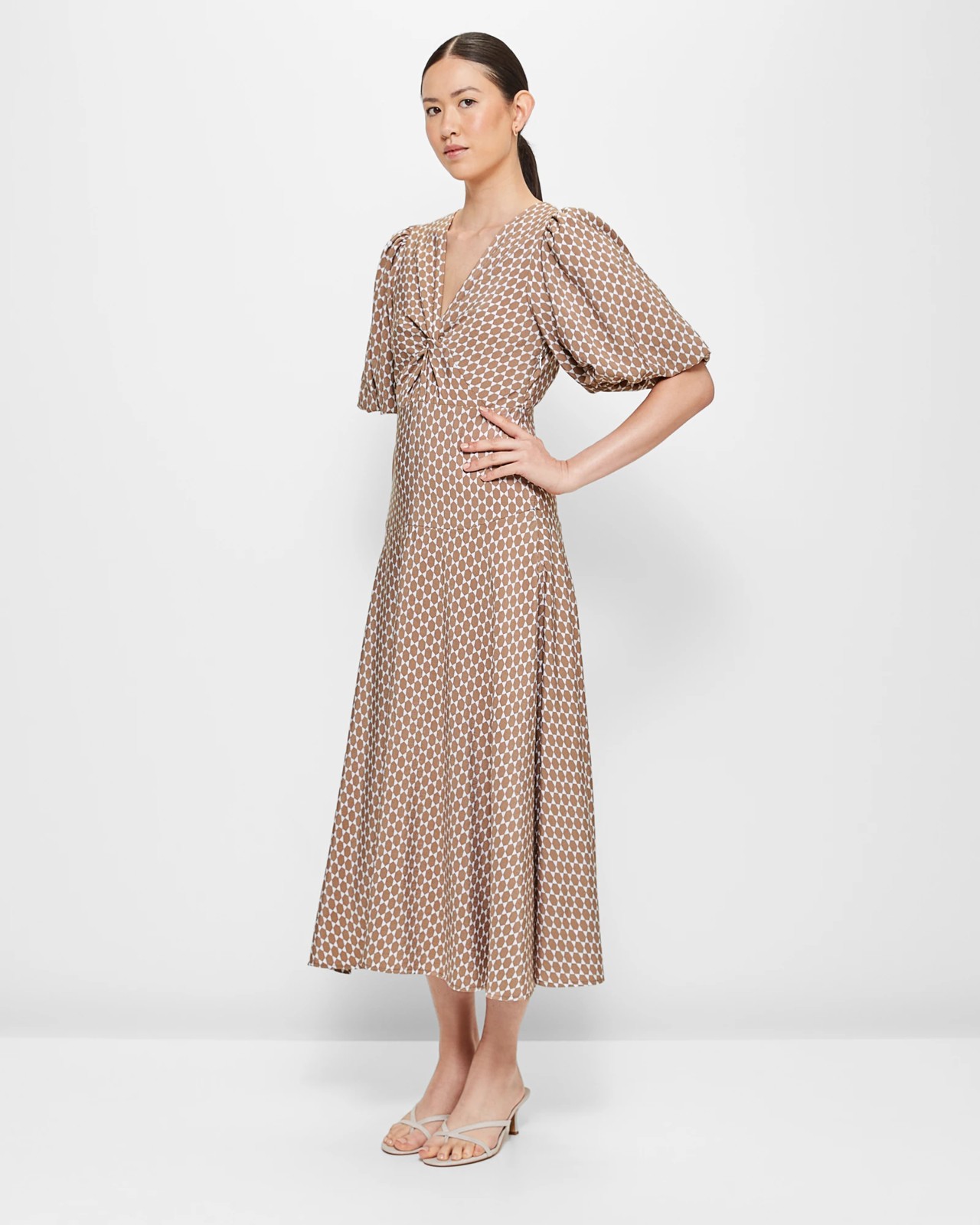 Twist Front Midi Dress - Preview | Target Australia