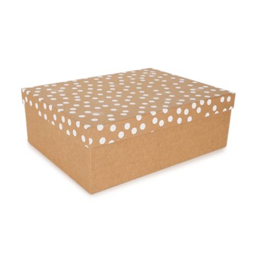 Kraft Dot Gift Box - Anko