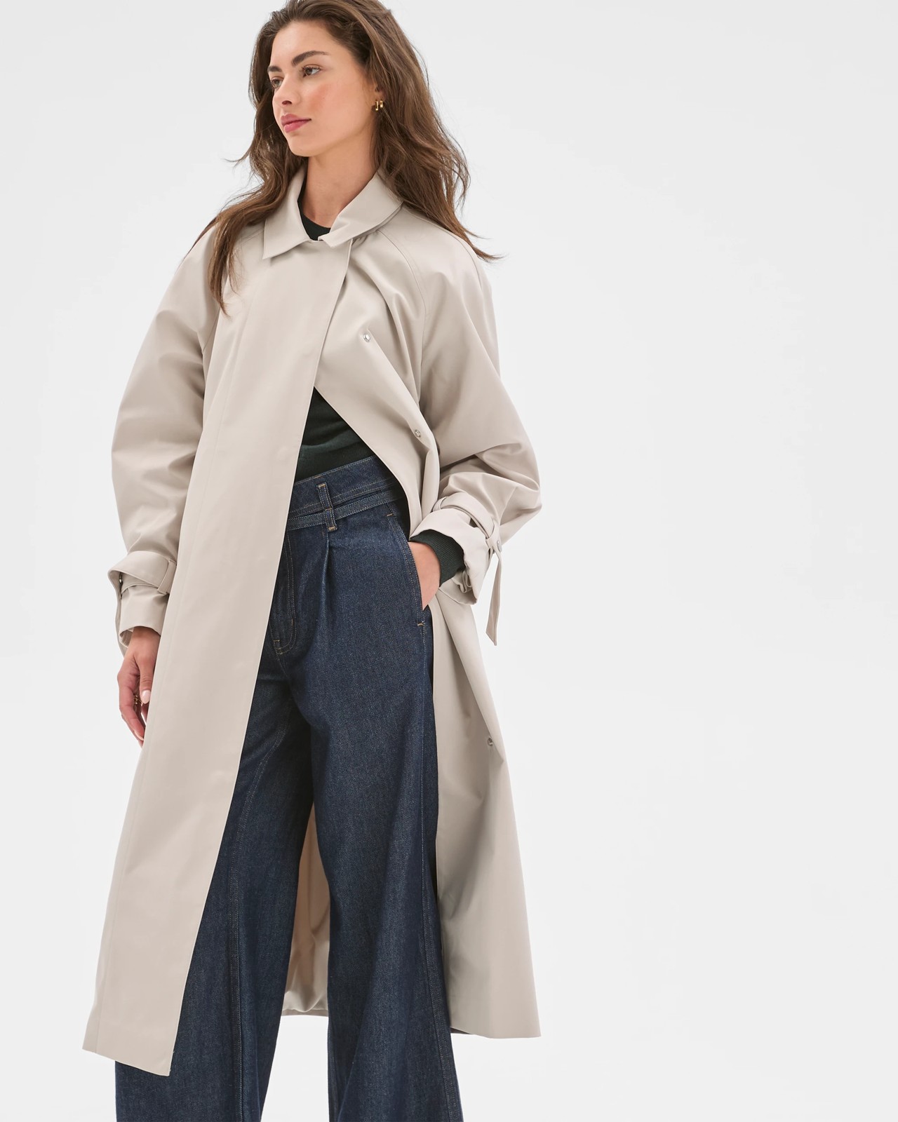 Petites Statement Trench Coat 2 of 5