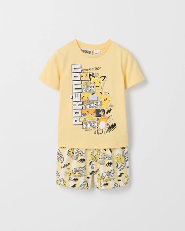 Pokemon Australian Cotton Younger Boys Elevated Raglan Knit Pyjama Set