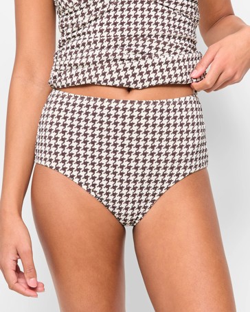 High Waisted Ruched Crinkle Bikini Bottoms - Shape Your Body