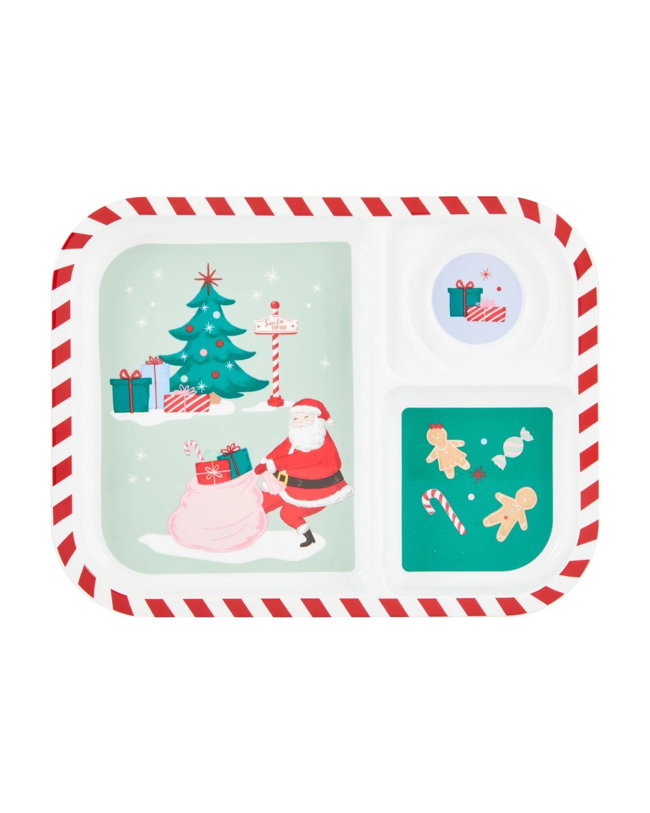 Anko Christmas 3 Section Plate 3 of 4