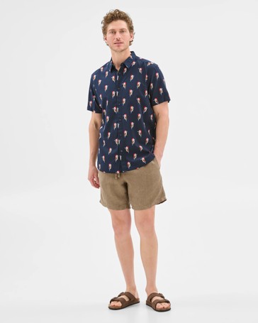 Christmas Bird Print Shirt