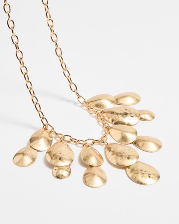 Tear Drop Statement Drop Necklace