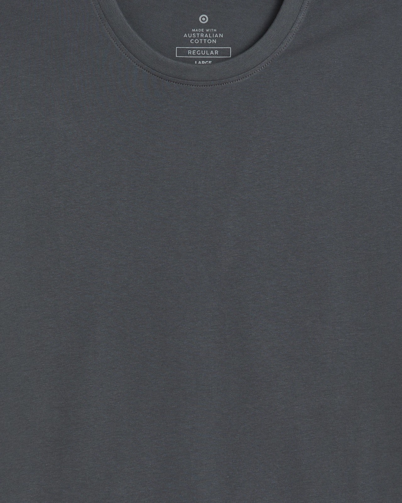 Australian Cotton T-Shirt - Dark Grey | Target Australia