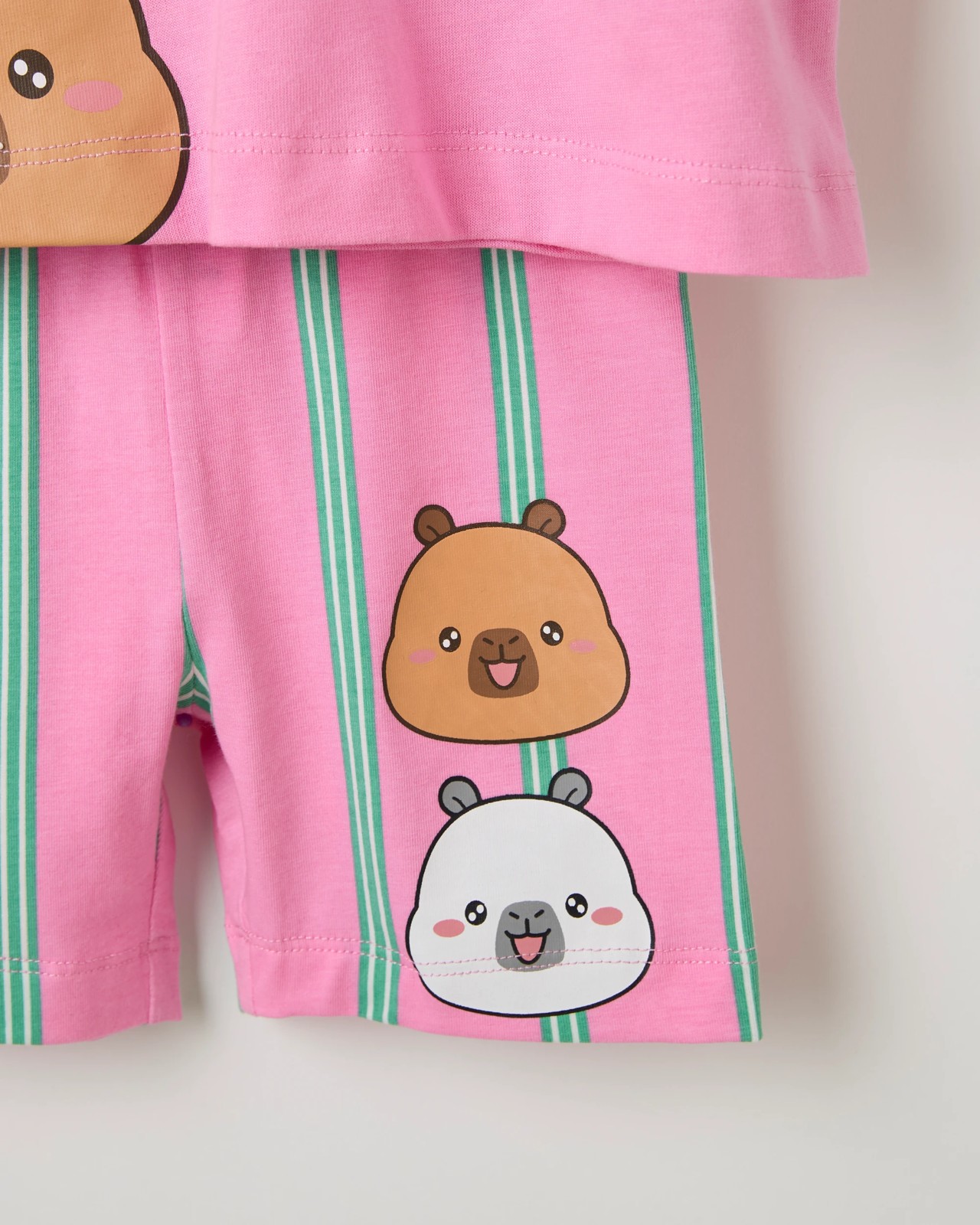 CapyFun Australian Cotton T-Shirt and Bike Shorts Set 3 of 3