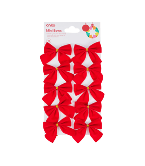 10 Pack Mini Bows - Anko