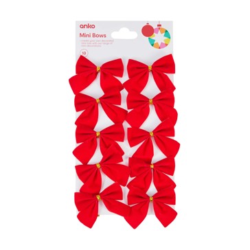 10 Pack Mini Bows - Anko