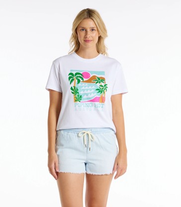 Piping Hot Denim Volley Shorts