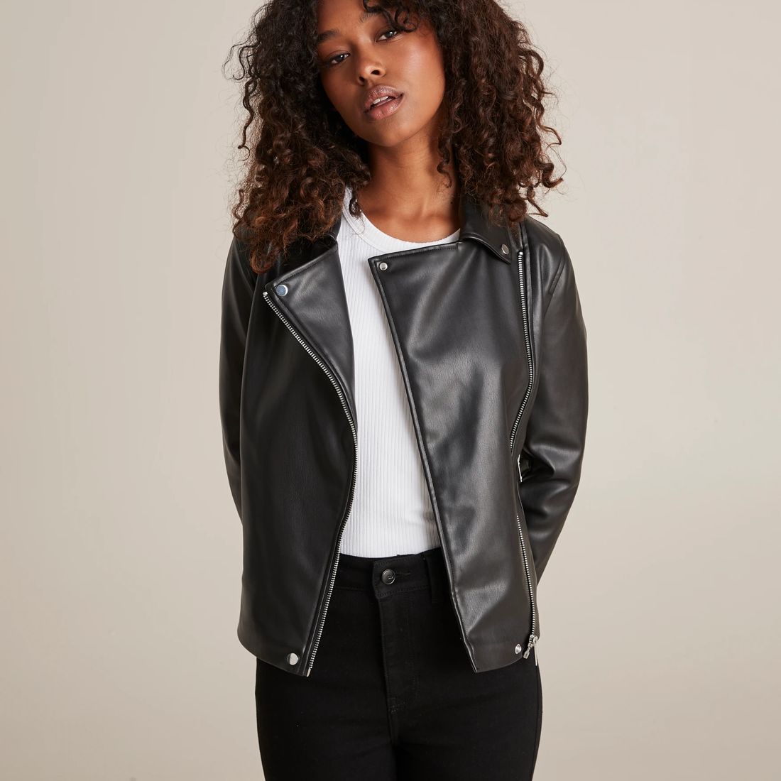 Dannii Minogue Petites PU Biker Jacket Target Australia