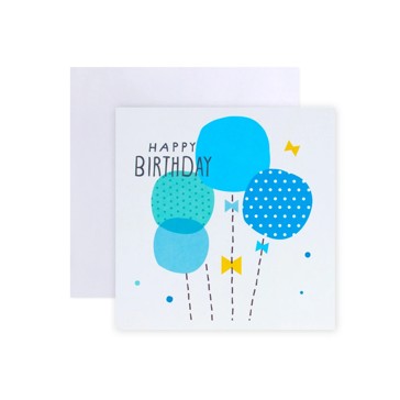 Creative Publishing by Hallmark Birthday Greeting Card - Blue Balloons