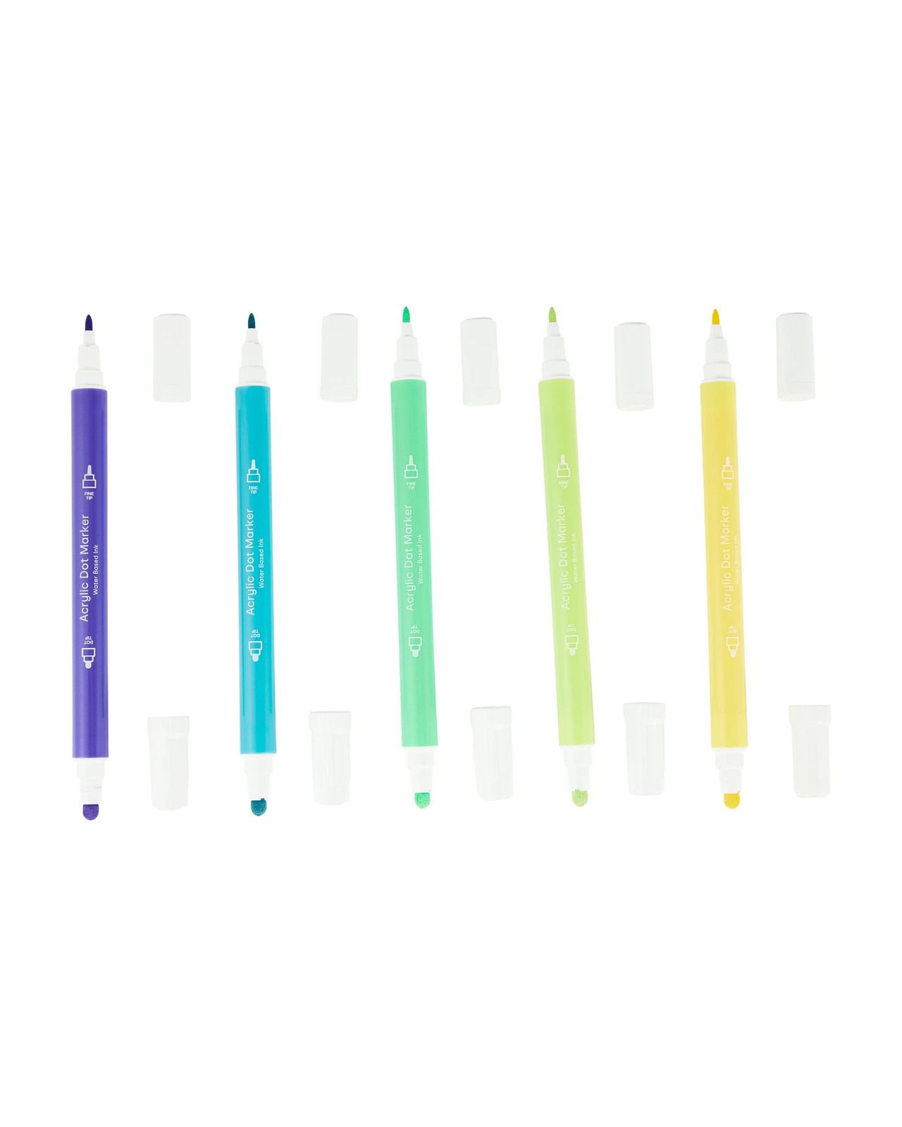Anko 10 Pack Dual-Tip Acrylic Dot Markers - Pastel 2 of 5