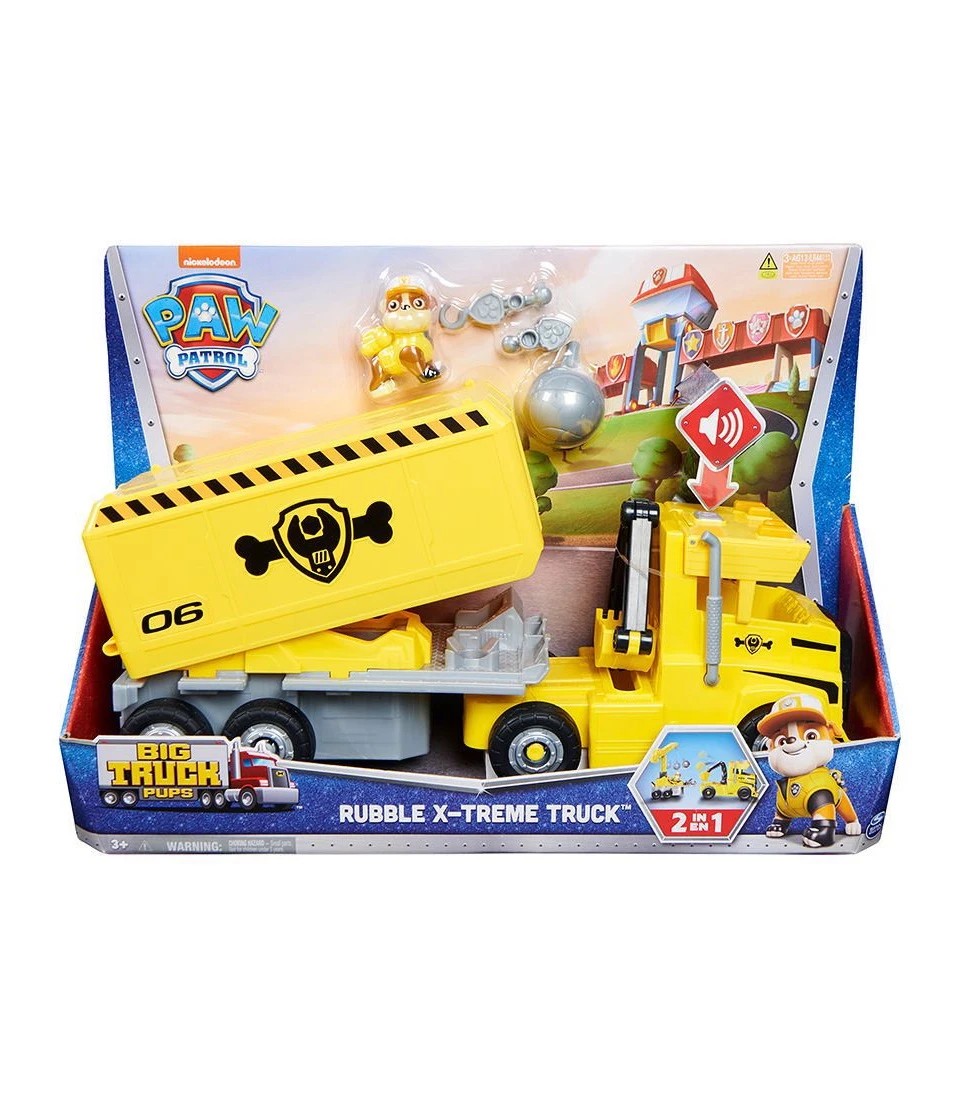 PAW Patrol Big Truck Pups Mega Rubble Big Rig Vehicle | Target Australia