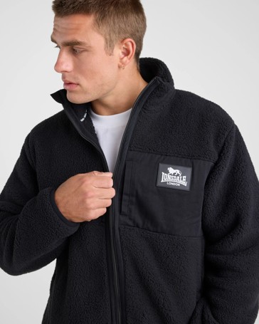 Lonsdale Men’s Sherpa Zip Thru Jacket