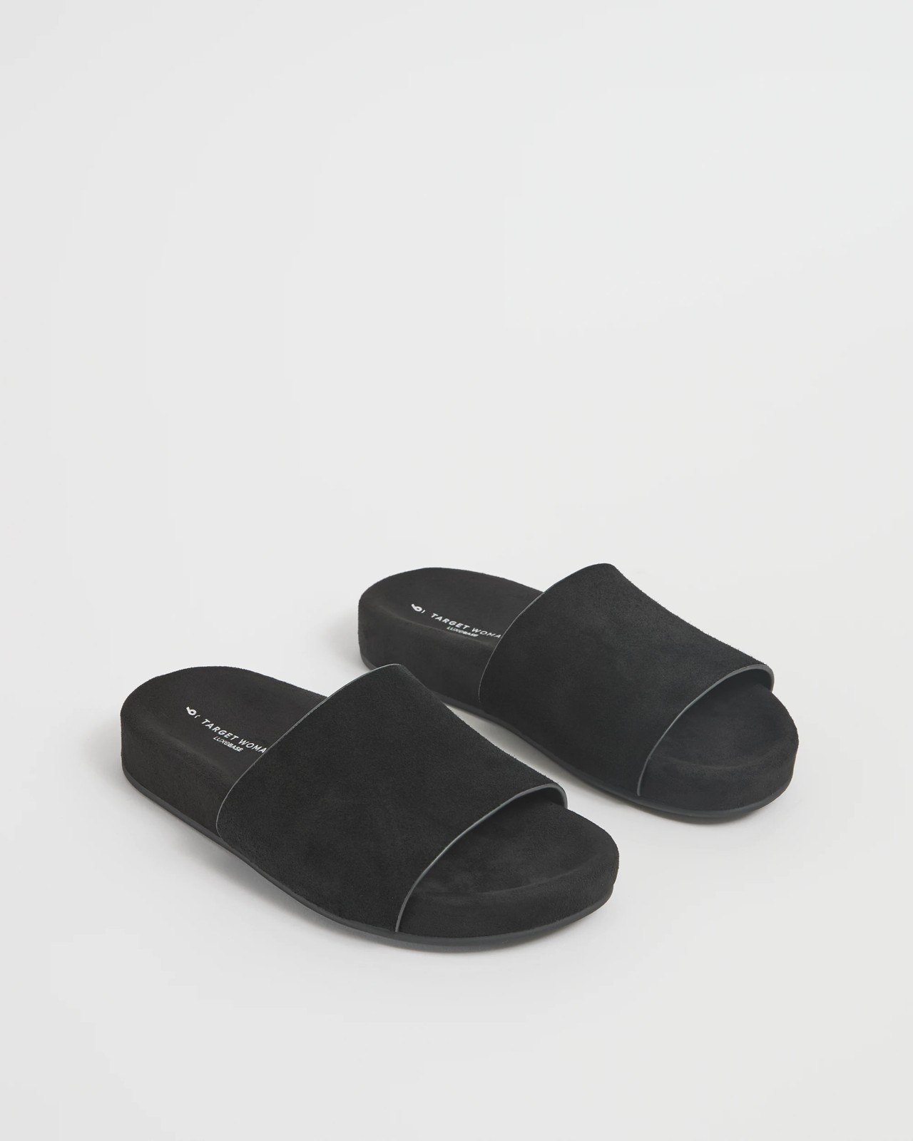 Genuine Suede Haven Slides - Black 2 of 3