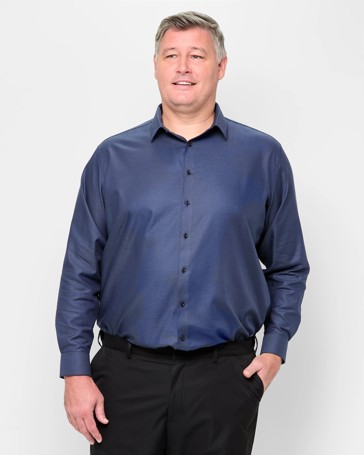 Plus Size Long Sleeve Business Shirt