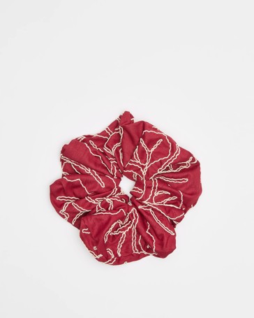 Large Stitch Detail Scrunchie