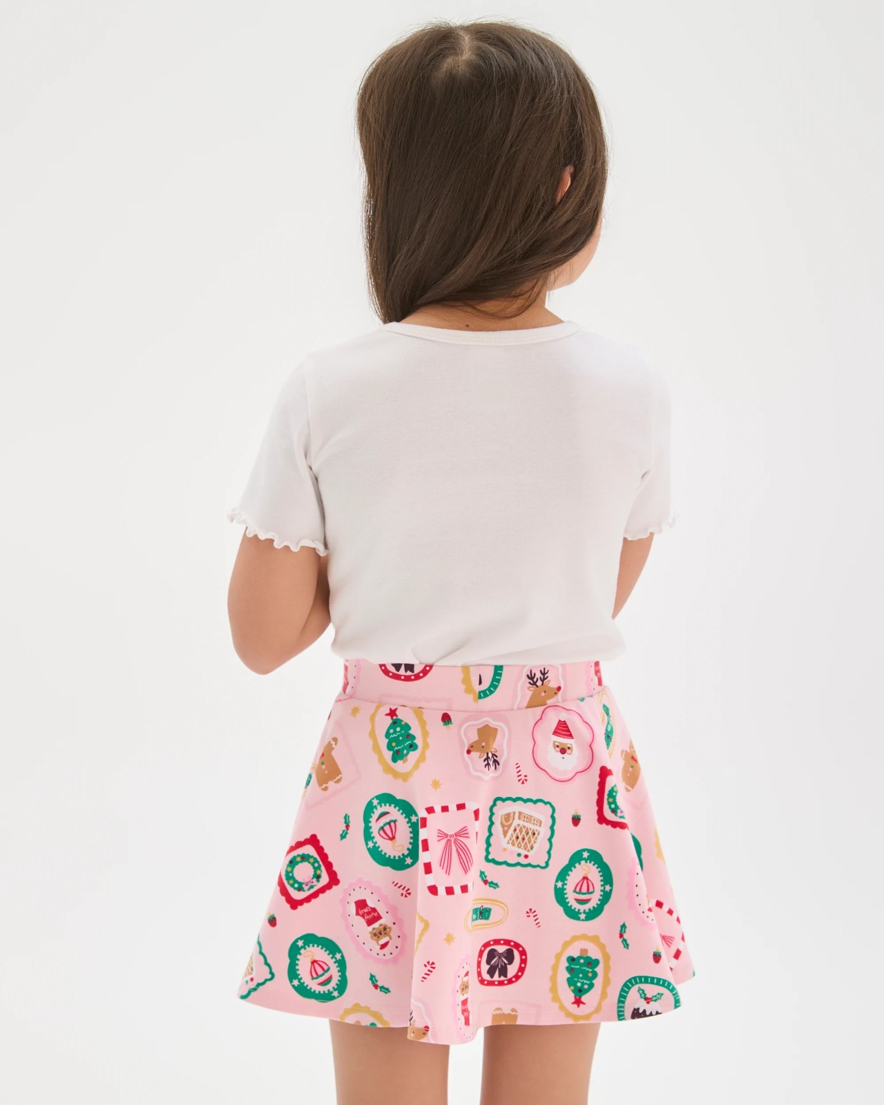 Australian Cotton Christmas Jersey Skater Skort 3 of 6