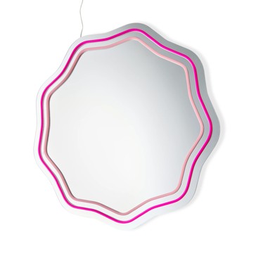 Round Wave LED Mirror - Anko