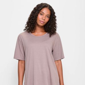 Pointelle Rib Pyjama Sleep T-Shirt thumbnail 2