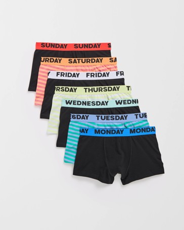 Maxx Australian Cotton 7 Pack Older Boys Trunks