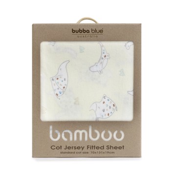 Bubba Blue Bamboo Cot Jersey Fitted Sheet
