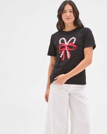 Australian Cotton Printed Christmas T-Shirt