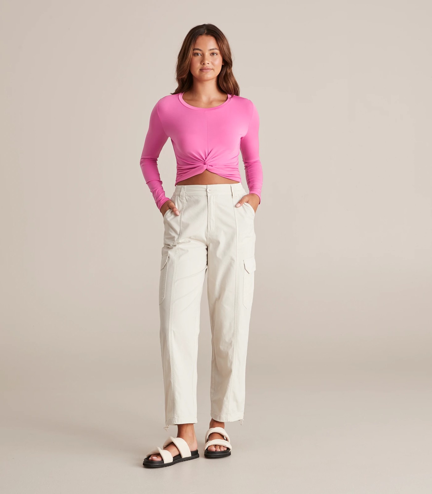 Lily Loves Twist Front Crop Top 2 of 6