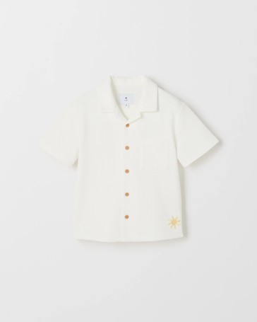 Short Sleeve Textured Shirt