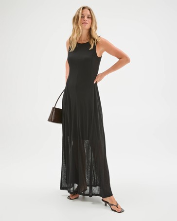 Lily Loves Boat Neck Midi Dress