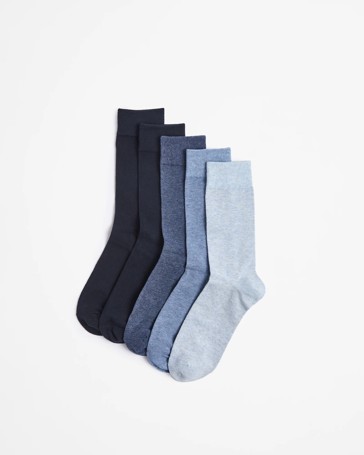 Australian Cotton Blend 5 Pack Business Crew Socks - Maxx