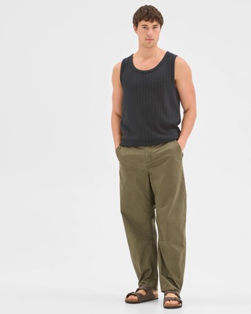 Commons Australian Cotton Blend Textured Tank Top