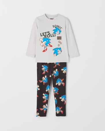 Sonic The Hedgehog Australian Cotton Younger Boys Knit Pyjama Set