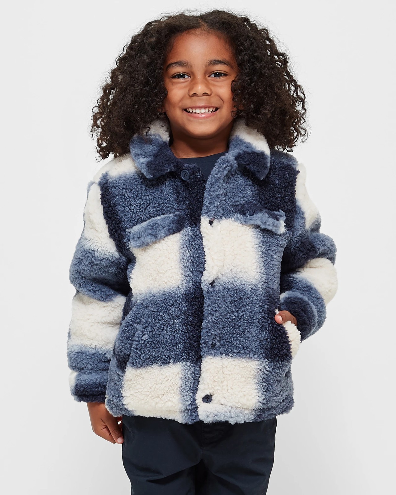 Check Lumber Teddy Fleece Jacket Target Australia