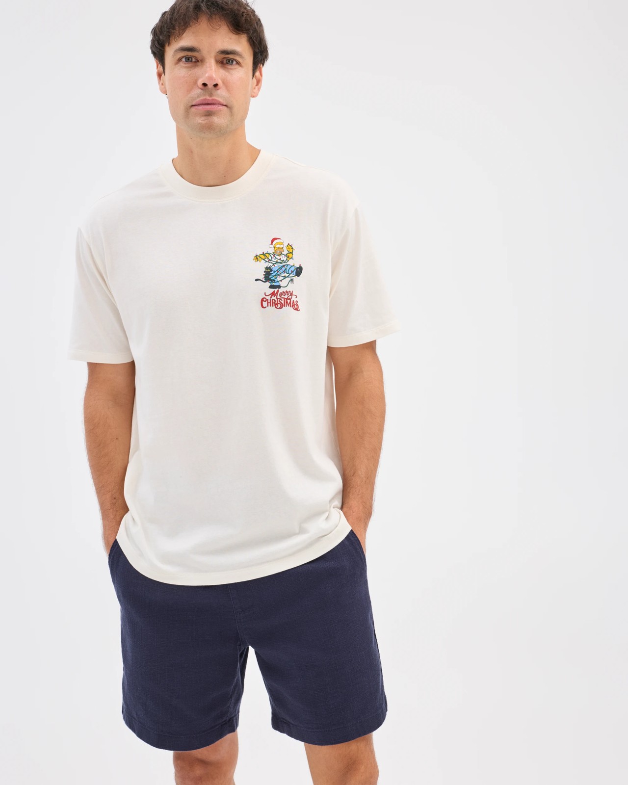 Licensed Australian Cotton Simpsons Christmas T-Shirt 5 of 5