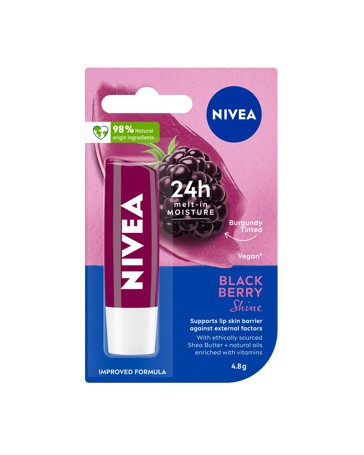 Nivea Blackberry Shine Caring Lip Balm