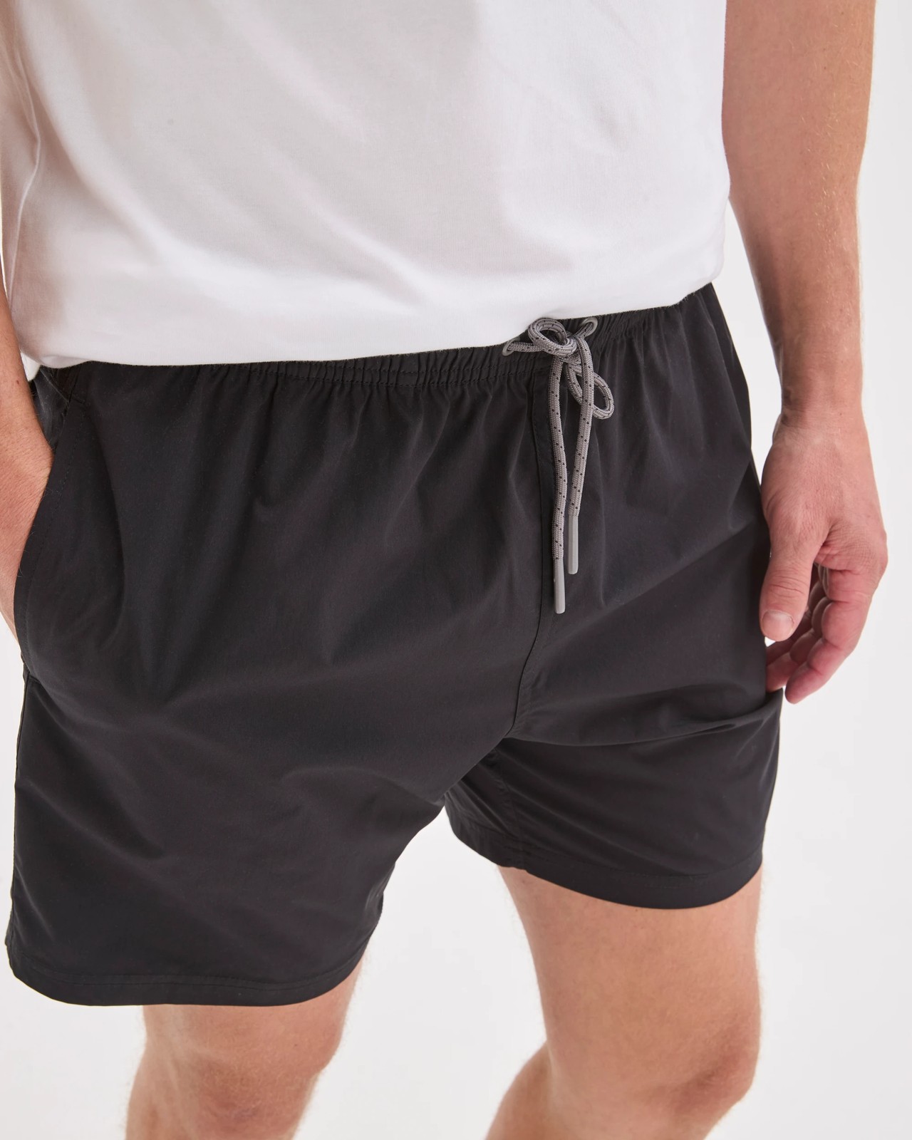 Elastic Waistband Bondi Shorts - Black 3 of 5