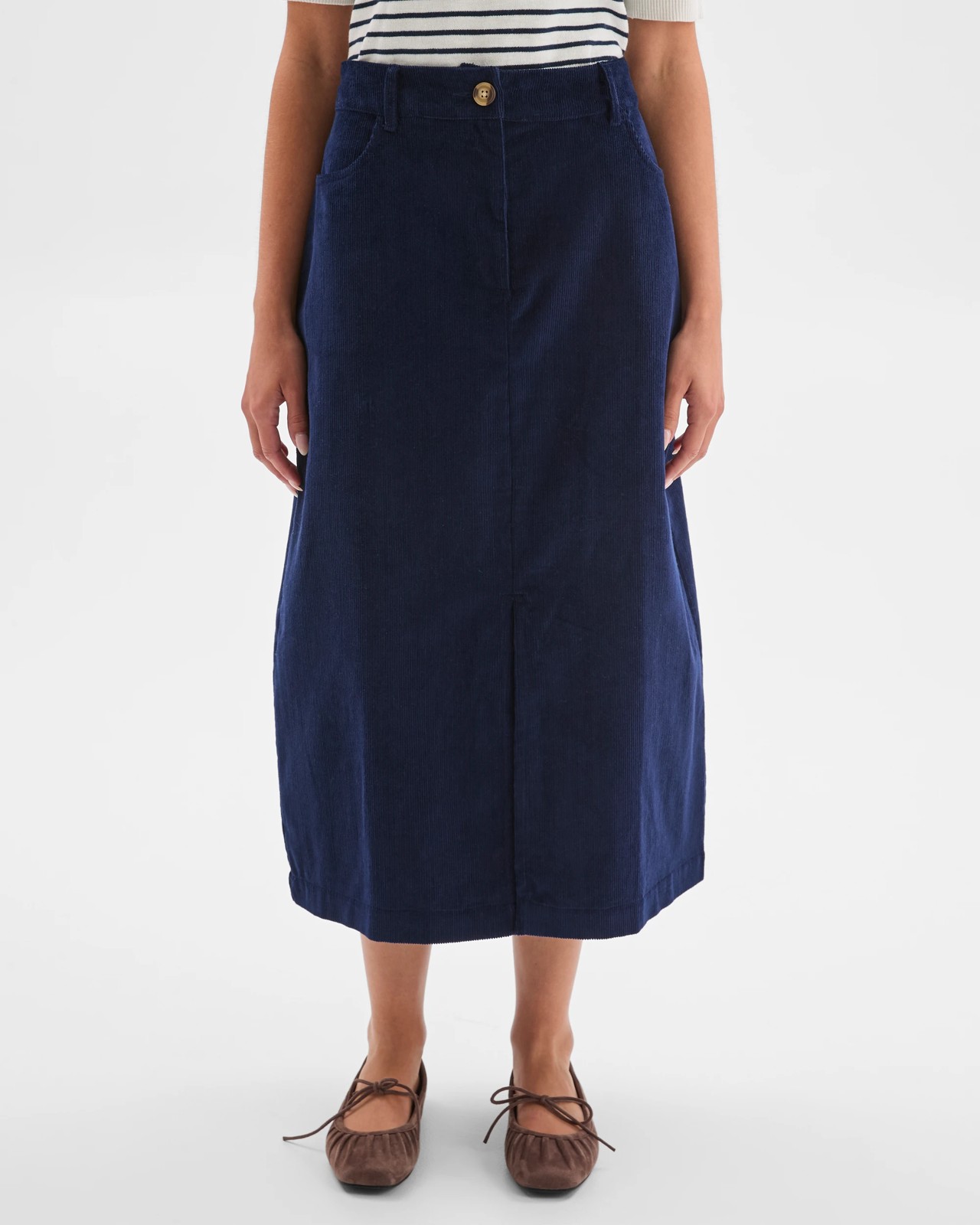 Petites Midi Corduroy Pencil Skirt 4 of 6