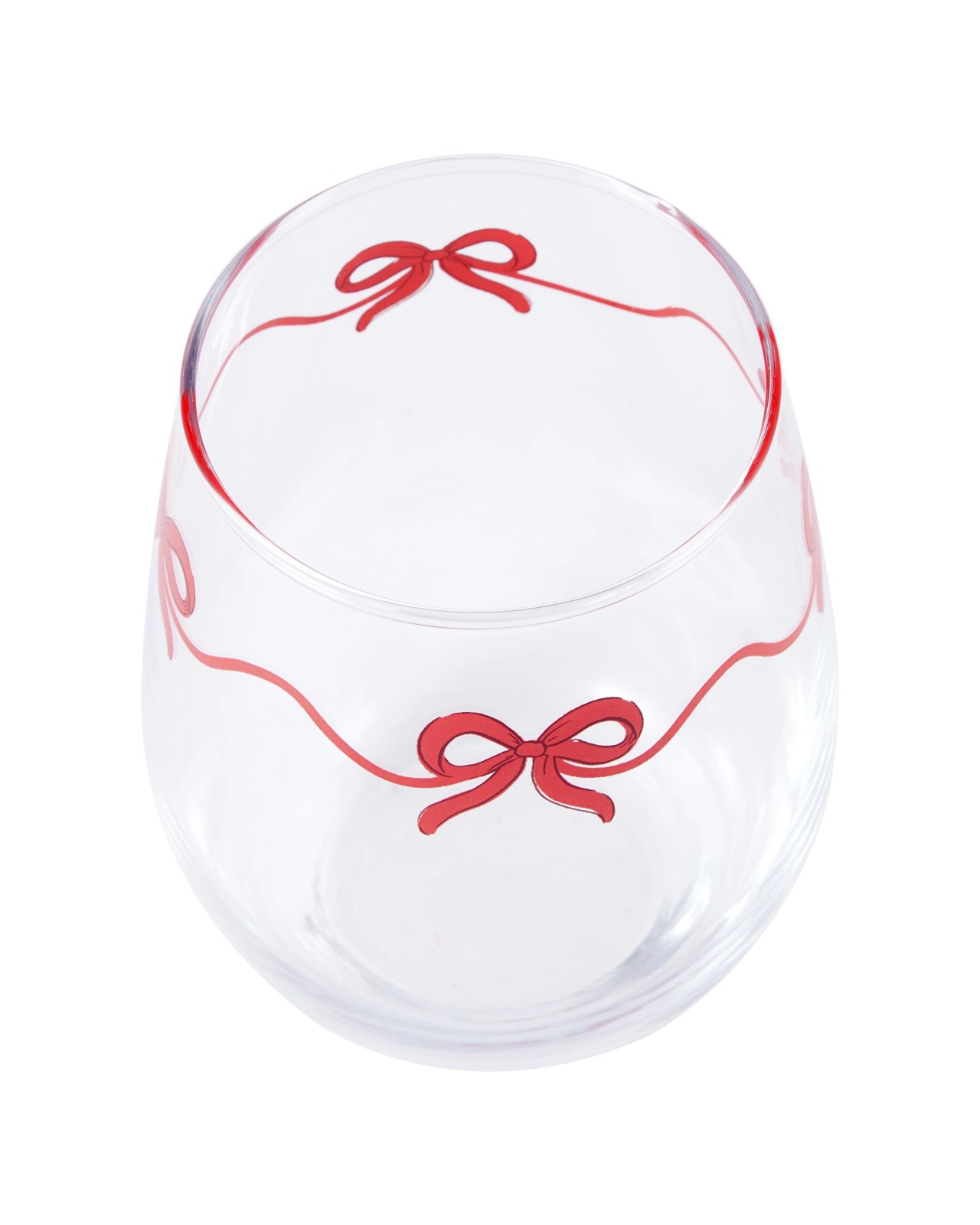 Anko 6 Bow Stemless Glasses 3 of 4