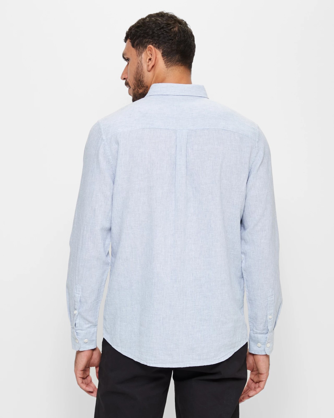 Linen Blend Long Sleeve Shirt | Target Australia