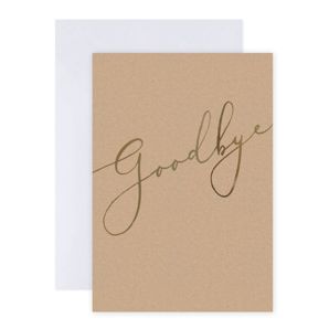 Hallmark Midi Colossal Goodbye Greeting Card - Gold Script product image