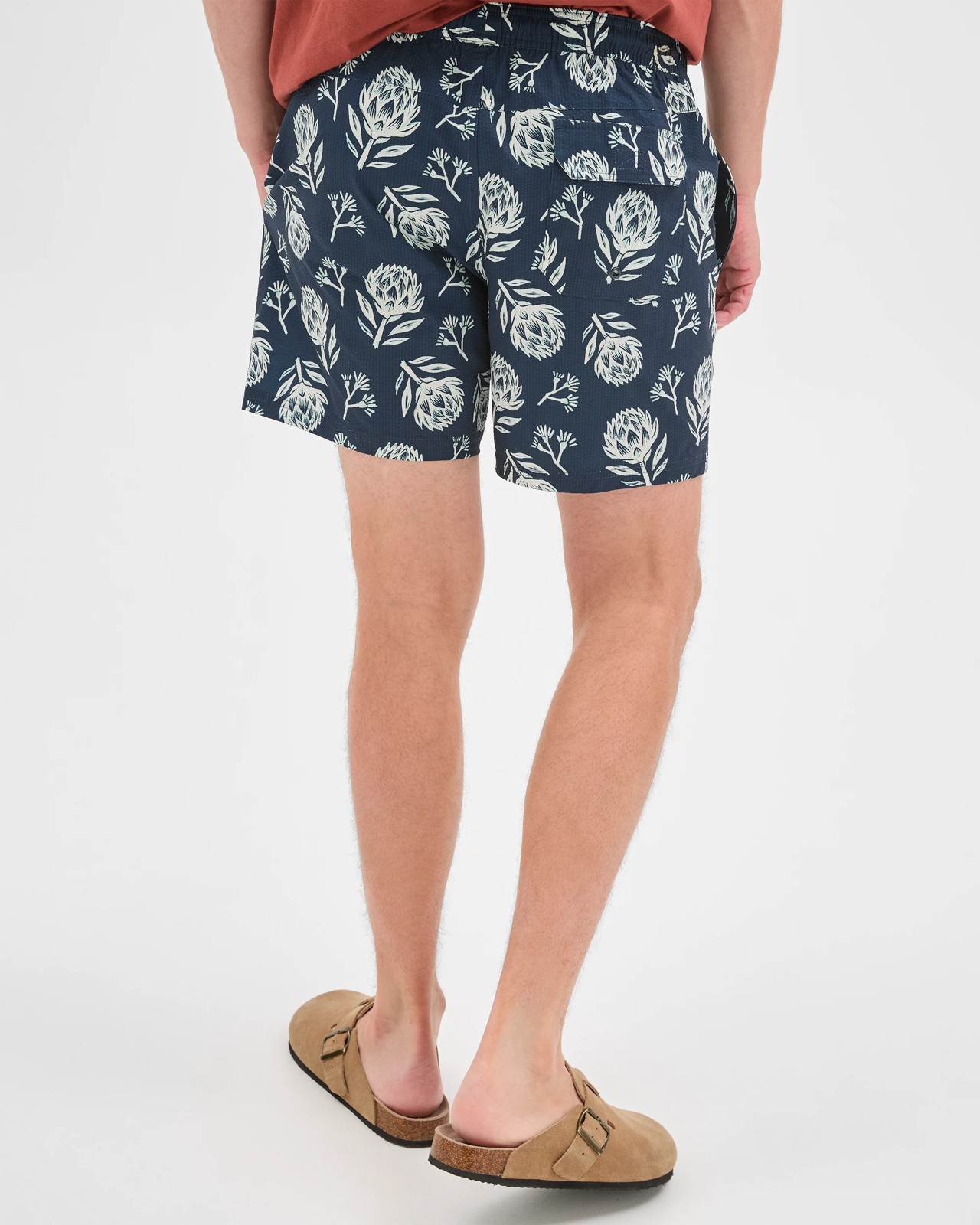 Volley Print Seersucker Bondi Swim Boardshorts 6 of 6