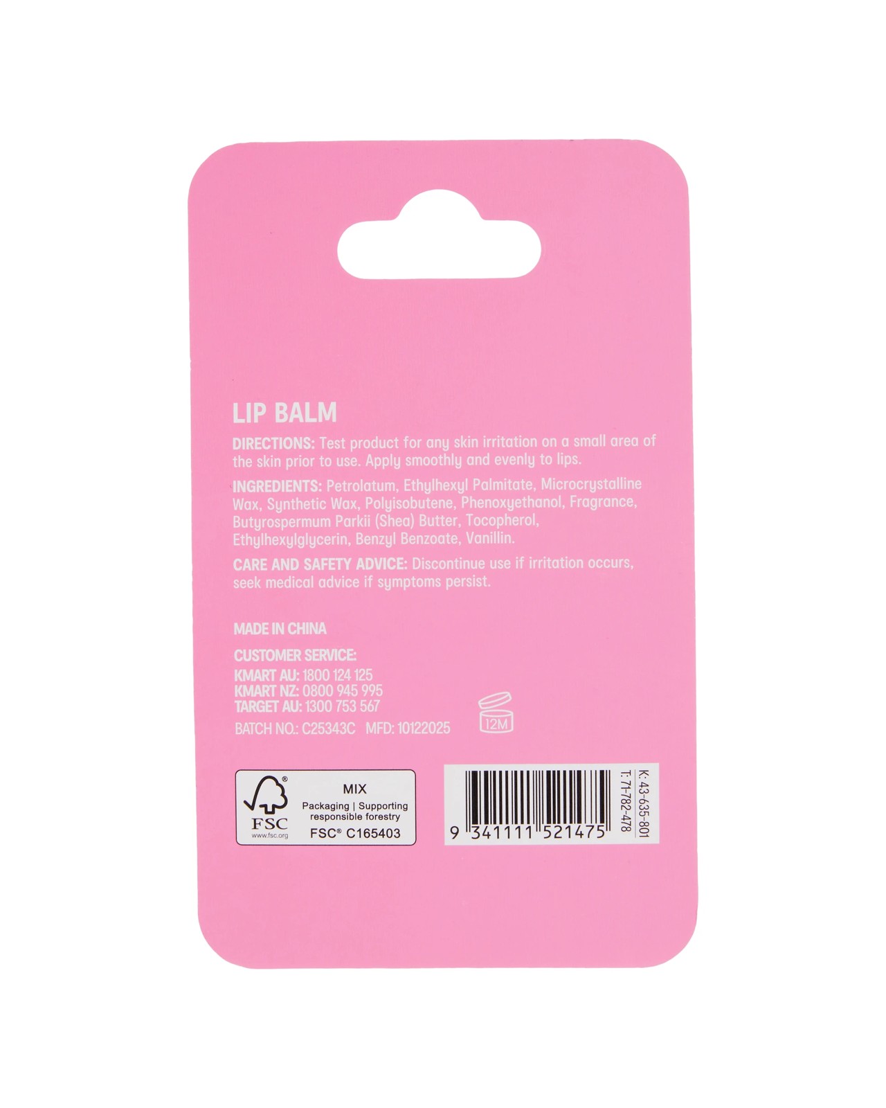 OXX Skincare Lip Balm - Watermelon Scented 5 of 5